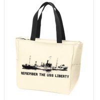 Remember The Uss Liberty Zip Tote Bag