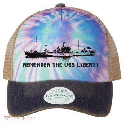 Remember The Uss Liberty Legacy Tie Dye Trucker Hat
