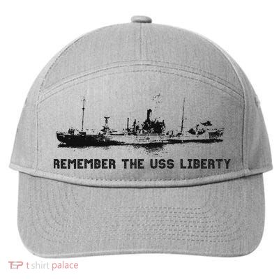 Remember The Uss Liberty 7-Panel Snapback Hat