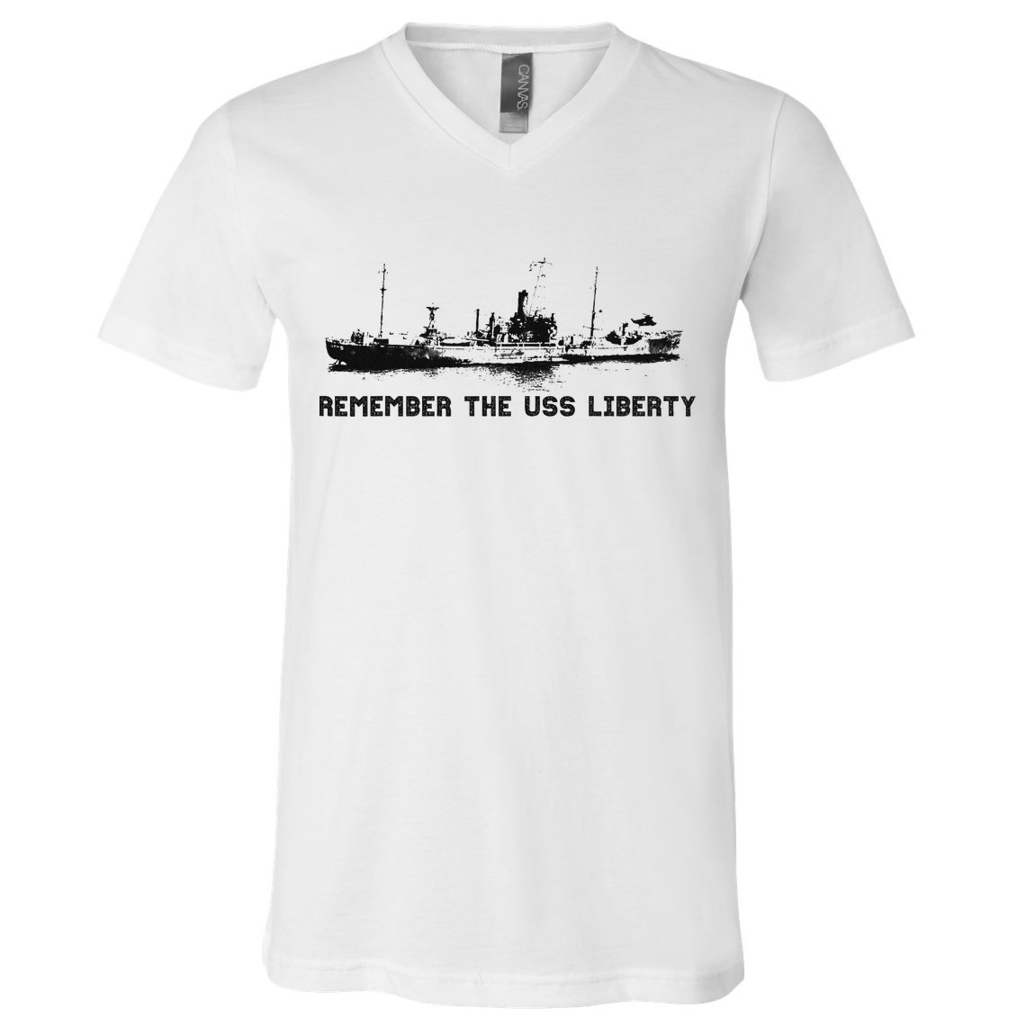 Remember The Uss Liberty V-Neck T-Shirt