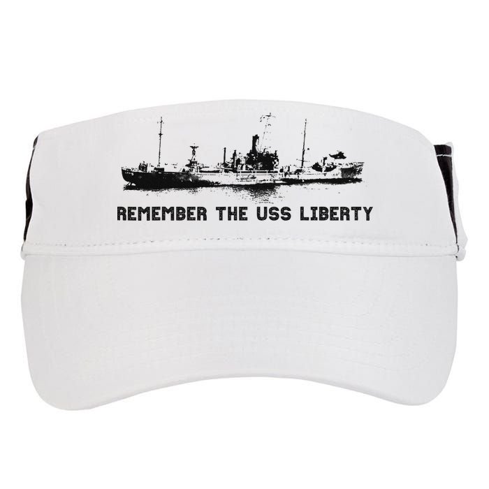 Remember The Uss Liberty Adult Drive Performance Visor