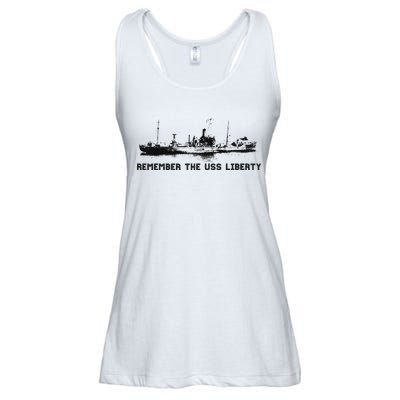 Remember The Uss Liberty Ladies Essential Flowy Tank