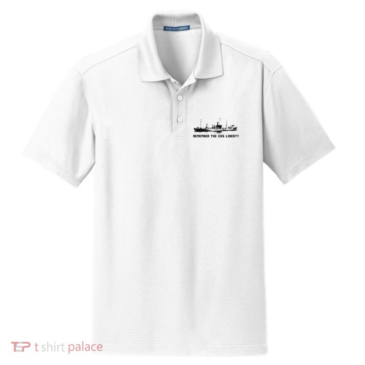 Remember The Uss Liberty Dry Zone Grid Polo