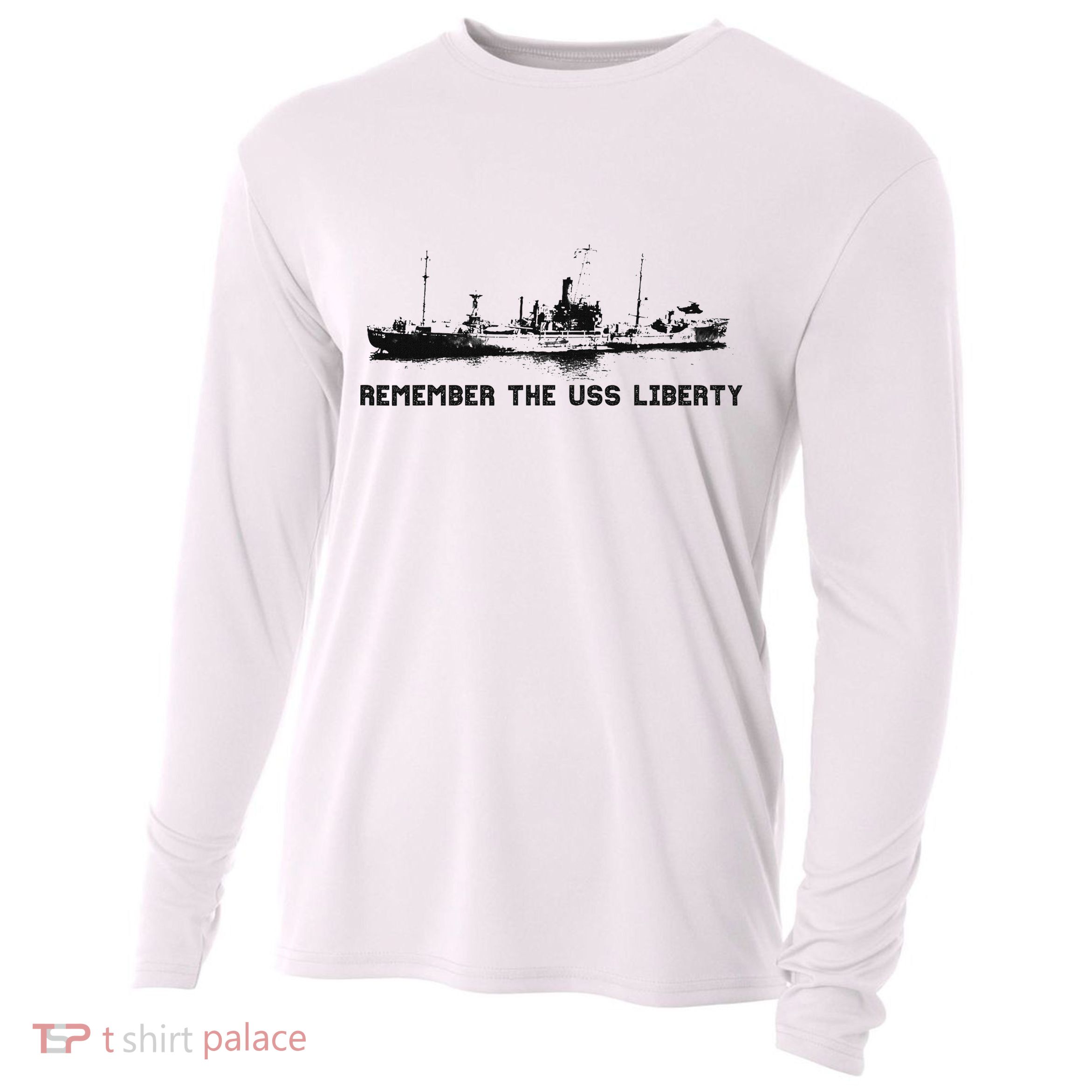 Remember The Uss Liberty Cooling Performance Long Sleeve Crew