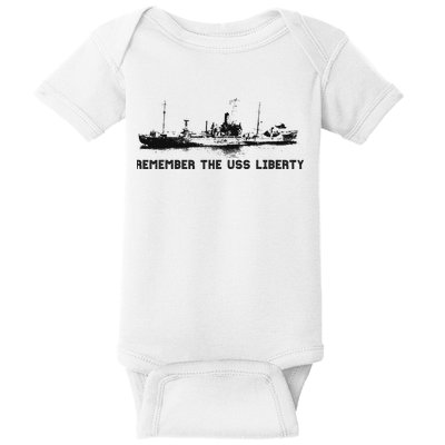 Remember The Uss Liberty Baby Bodysuit