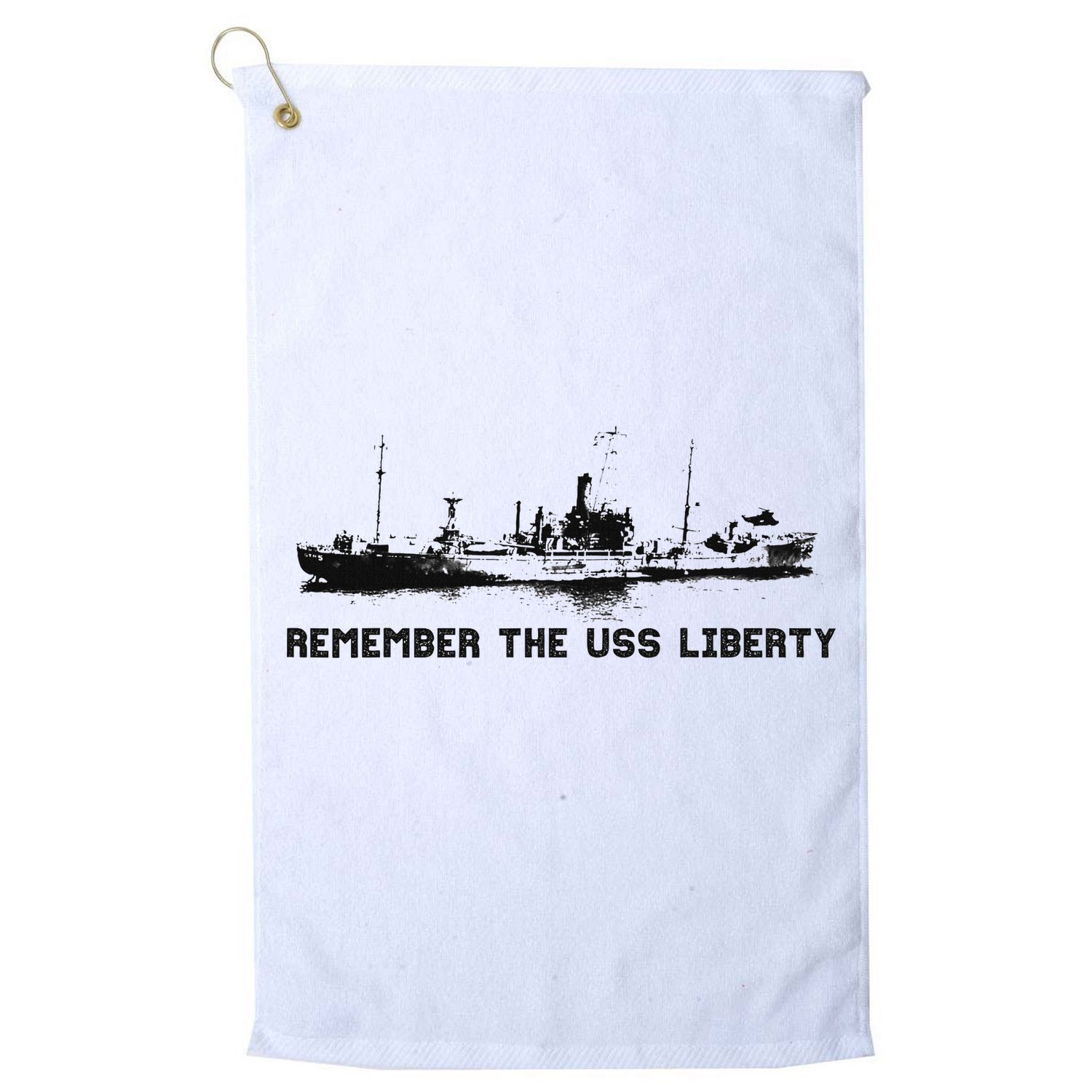 Remember The Uss Liberty Golf Towel