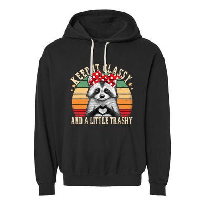 Raccoon Trashy Vintage Retro Funny Racoon Lovers Gifts Garment-Dyed Fleece Hoodie