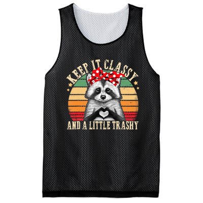 Raccoon Trashy Vintage Retro Funny Racoon Lovers Gifts Mesh Reversible Basketball Jersey Tank