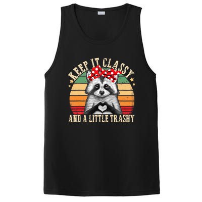 Raccoon Trashy Vintage Retro Funny Racoon Lovers Gifts PosiCharge Competitor Tank