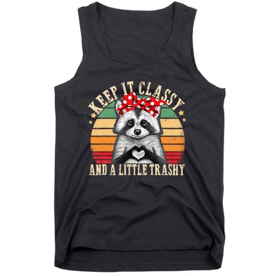 Raccoon Trashy Vintage Retro Funny Racoon Lovers Gifts Tank Top