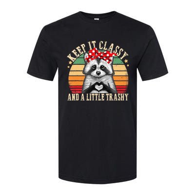 Raccoon Trashy Vintage Retro Funny Racoon Lovers Gifts Softstyle CVC T-Shirt