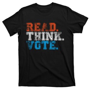 Read Think Vote Election 2024 T-Shirt