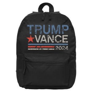 Retro Trump Vance 2024 Stripe Trump Jd Vance 16 in Basic Backpack