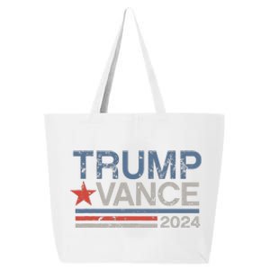 Retro Trump Vance 2024 Stripe Trump Jd Vance 25L Jumbo Tote