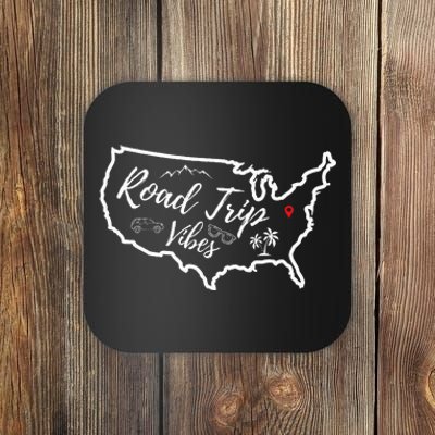 Road Trip Vibes Map Usa Family Friend Girl Trip Vacation Rv Coaster