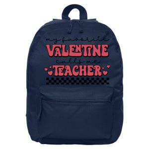 Retro Teacher Valentines Day 16 in Basic Backpack