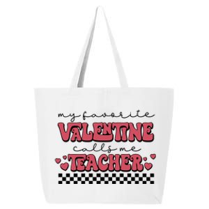 Retro Teacher Valentines Day 25L Jumbo Tote