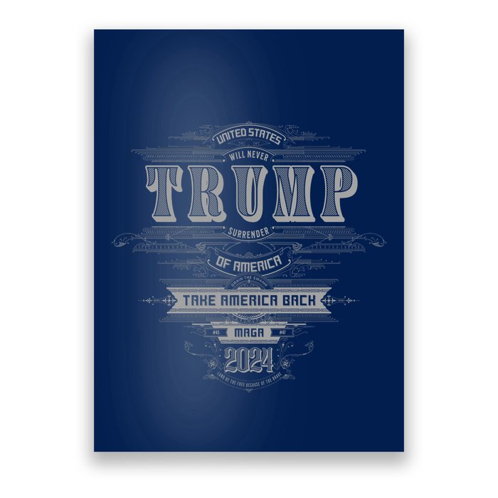 Retro Trump Vintage Maga America Poster