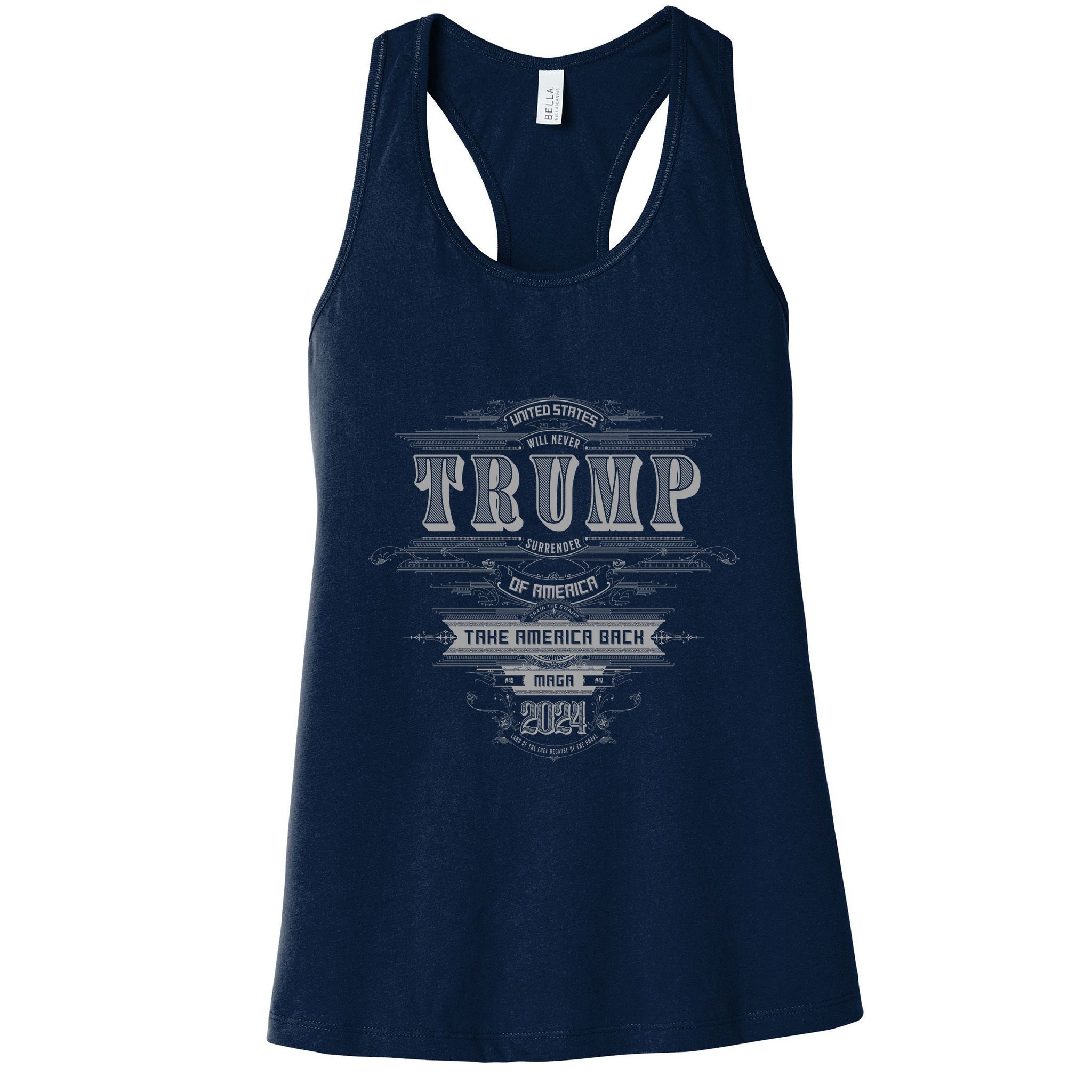 Retro Trump Vintage Maga America Womens Tank Top