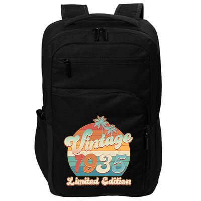 Retro Tropical Vintage 1935 Limited Edition 90th Birthday Impact Tech Backpack
