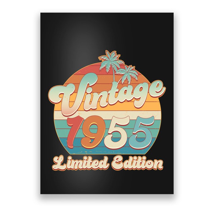 Retro Tropical Vintage 1955 Limited Edition 70th Birthday Poster