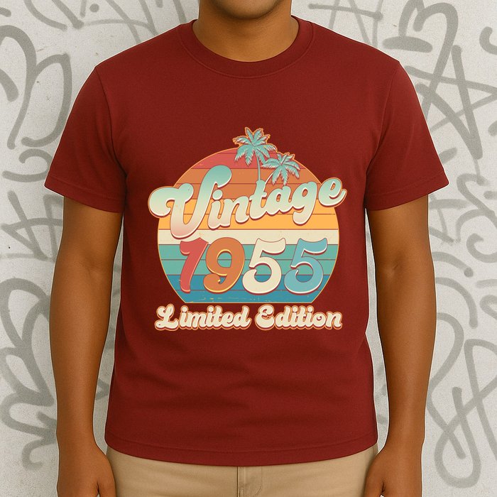 Retro Tropical Vintage 1955 Limited Edition 70th Birthday T-Shirt