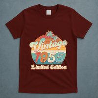 Retro Tropical Vintage 1955 Limited Edition 70th Birthday T-Shirt