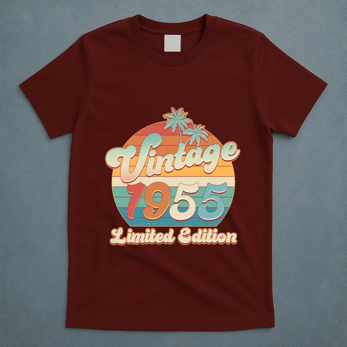 Retro Tropical Vintage 1955 Limited Edition 70th Birthday T-Shirt