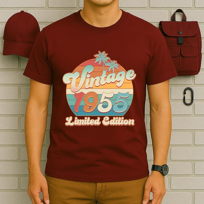 Retro Tropical Vintage 1955 Limited Edition 70th Birthday T-Shirt