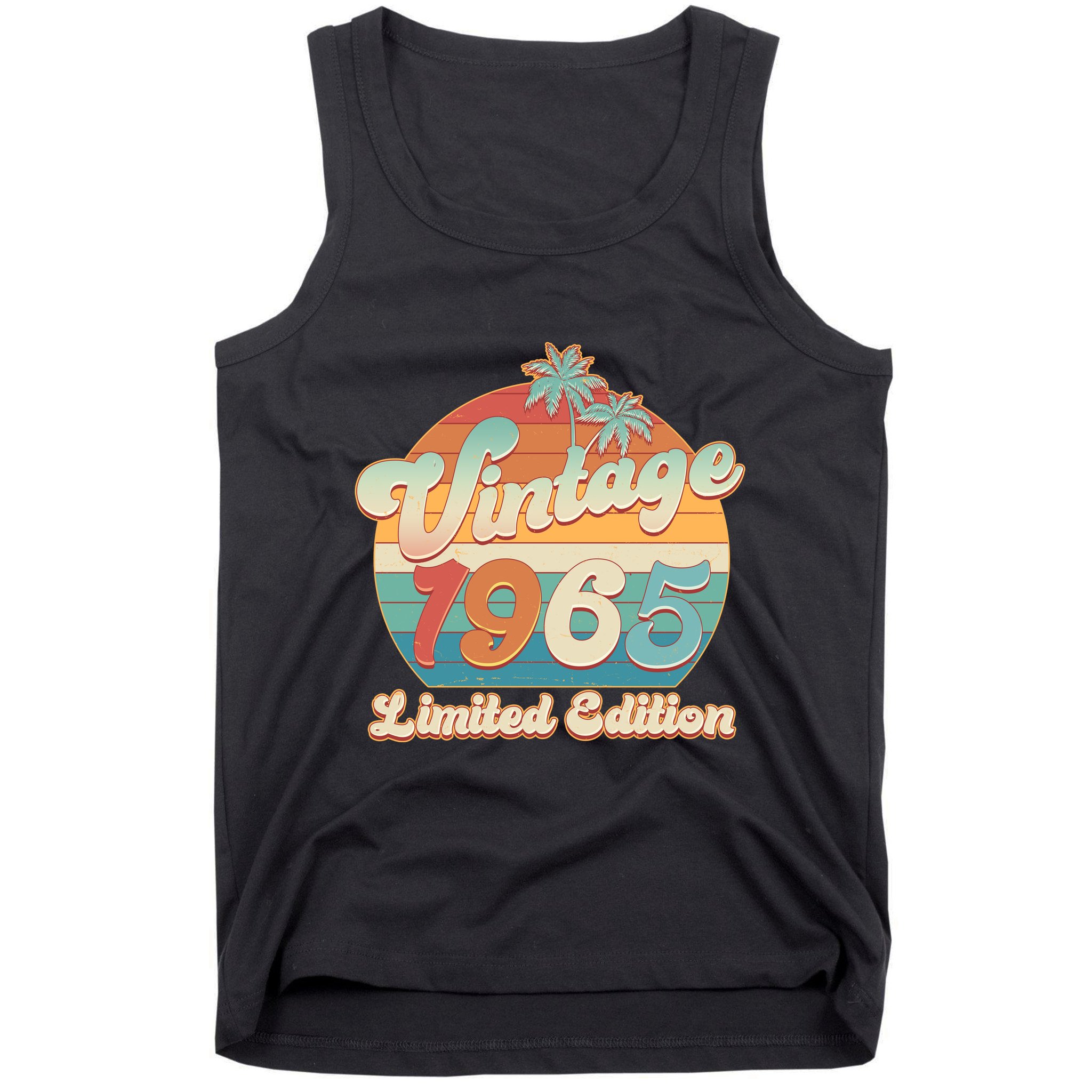 Retro Tropical Vintage 1965 Limited Edition 60th Birthday Tank Top