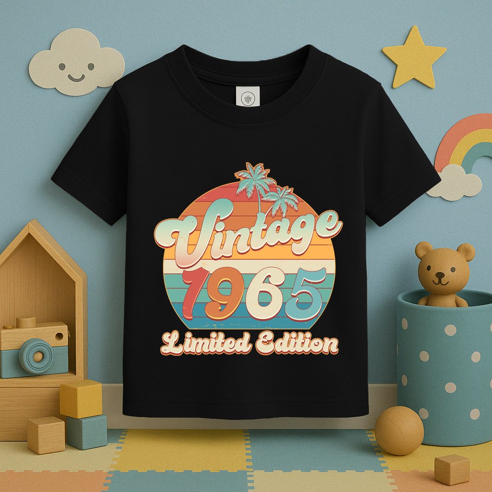 Retro Tropical Vintage 1965 Limited Edition 60th Birthday Toddler T-Shirt