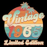 Retro Tropical Vintage 1965 Limited Edition 60th Birthday Toddler T-Shirt
