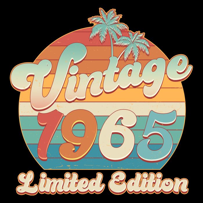 Retro Tropical Vintage 1965 Limited Edition 60th Birthday Toddler T-Shirt