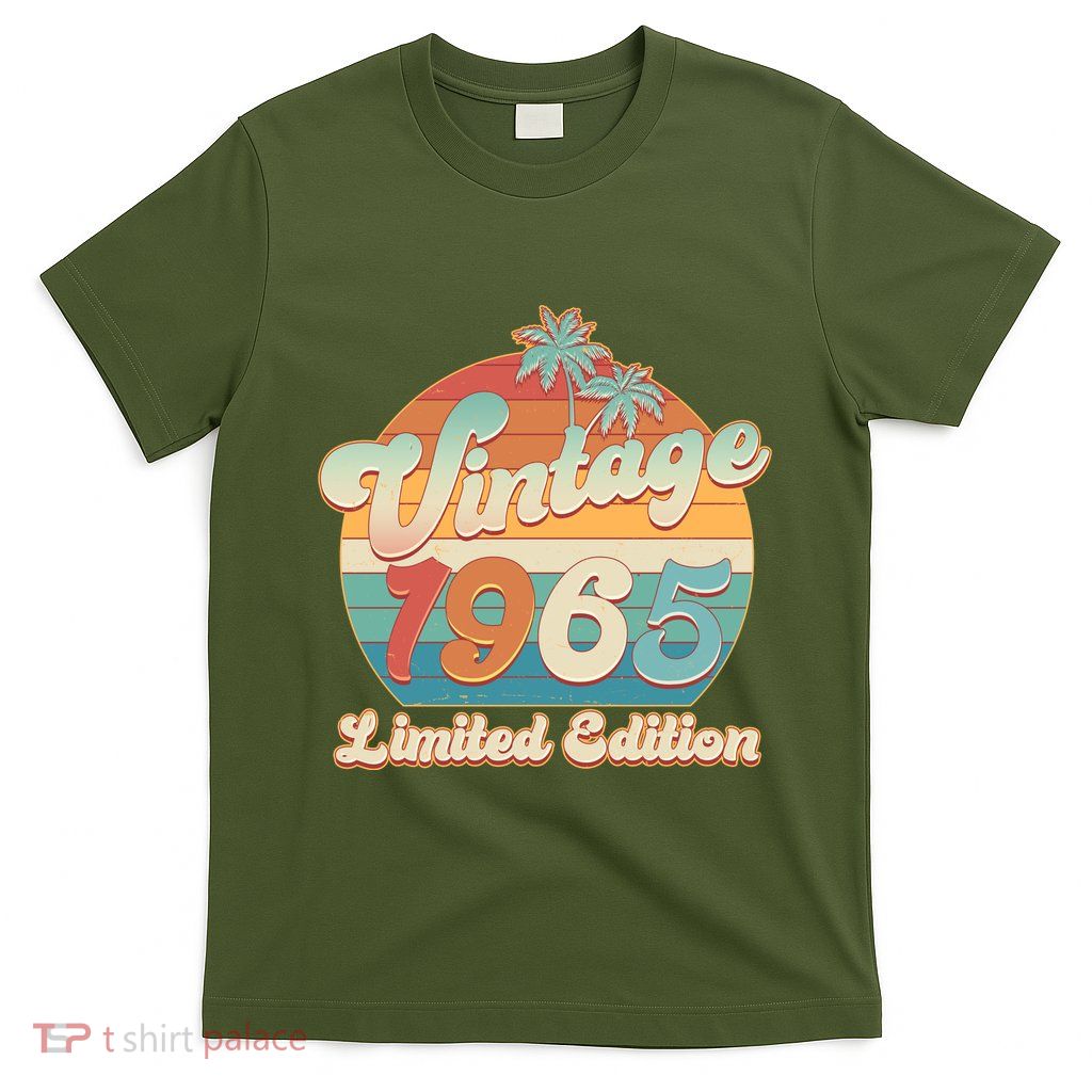 Retro Tropical Vintage 1965 Limited Edition 60th Birthday T-Shirt