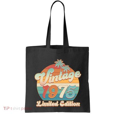 Retro Tropical Vintage 1975 Limited Edition 50th Birthday Bag