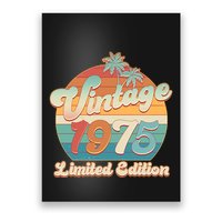 Retro Tropical Vintage 1975 Limited Edition 50th Birthday Poster
