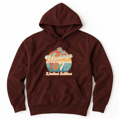 Retro Tropical Vintage 1975 Limited Edition 50th Birthday Hoodie