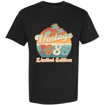 Retro Tropical Vintage 1985 Limited Edition 40th Birthday Garment-Dyed Heavyweight T-Shirt