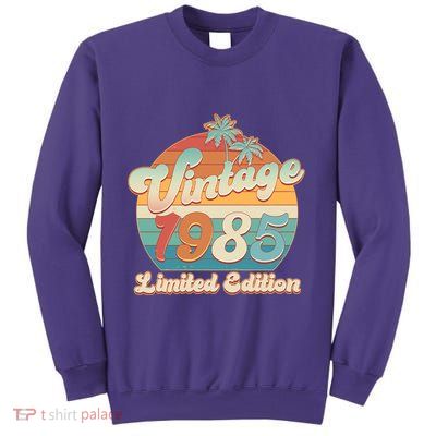 Retro Tropical Vintage 1985 Limited Edition 40th Birthday Sweatshirt
