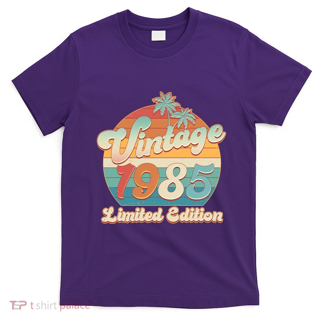 Retro Tropical Vintage 1985 Limited Edition 40th Birthday T-Shirt