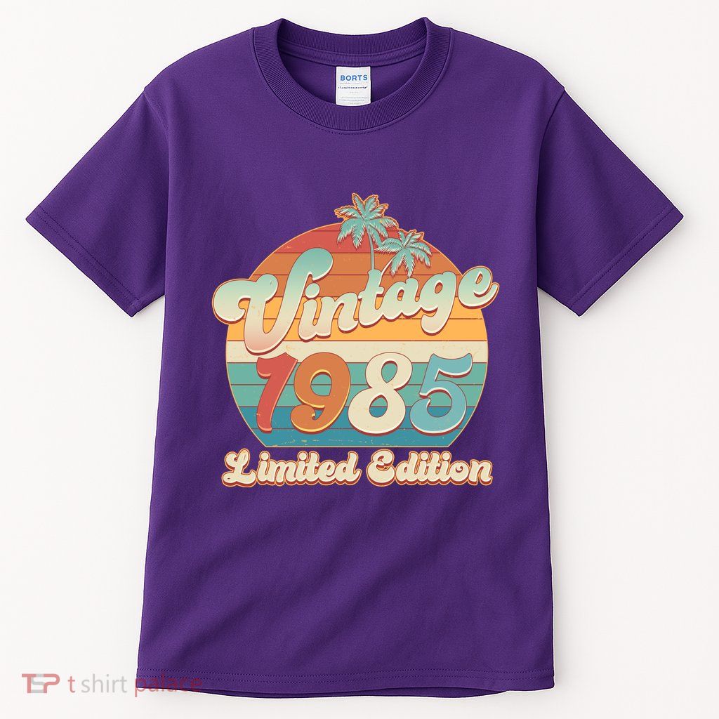 Retro Tropical Vintage 1985 Limited Edition 40th Birthday Tall T-Shirt