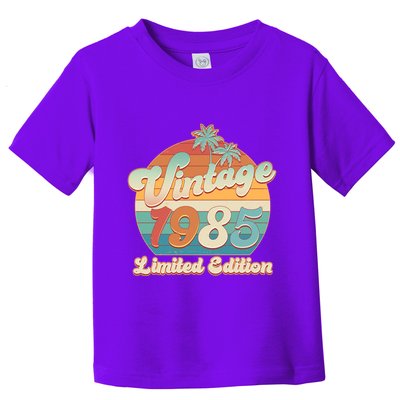 Retro Tropical Vintage 1985 Limited Edition 40th Birthday Toddler T-Shirt