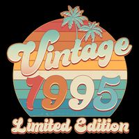 Retro Tropical Vintage 1995 Limited Edition 30th Birthday Cooling Performance Crew T-Shirt