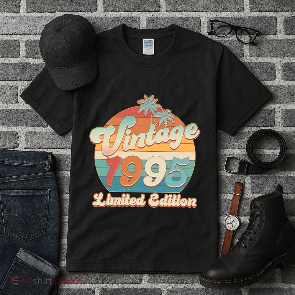Retro Tropical Vintage 1995 Limited Edition 30th Birthday Tall T-Shirt