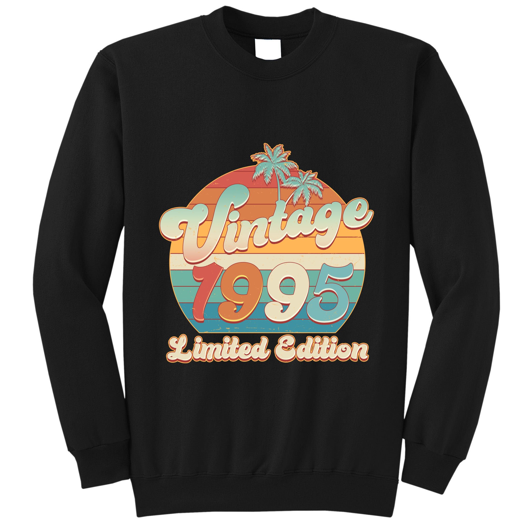 Retro Tropical Vintage 1995 Limited Edition 30th Birthday Tall Sweatshirt