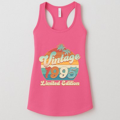 Retro Tropical Vintage 1995 Limited Edition 30th Birthday Womens Tank Top