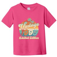 Retro Tropical Vintage 1995 Limited Edition 30th Birthday Toddler T-Shirt