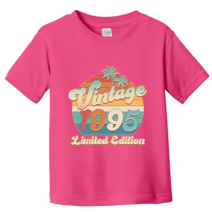 Retro Tropical Vintage 1995 Limited Edition 30th Birthday Toddler T-Shirt