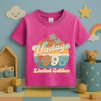 Retro Tropical Vintage 1995 Limited Edition 30th Birthday Toddler T-Shirt