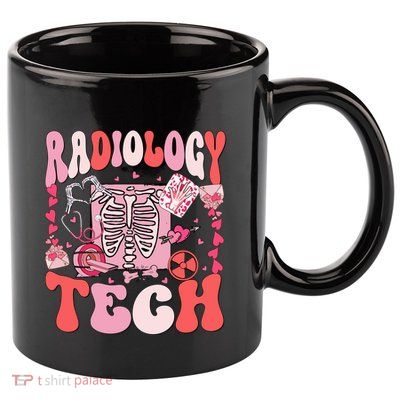 Radiology Tech Valentine For Nurse Couple Valentine Day Cool Gift 11oz C Handle Ceramic Mug